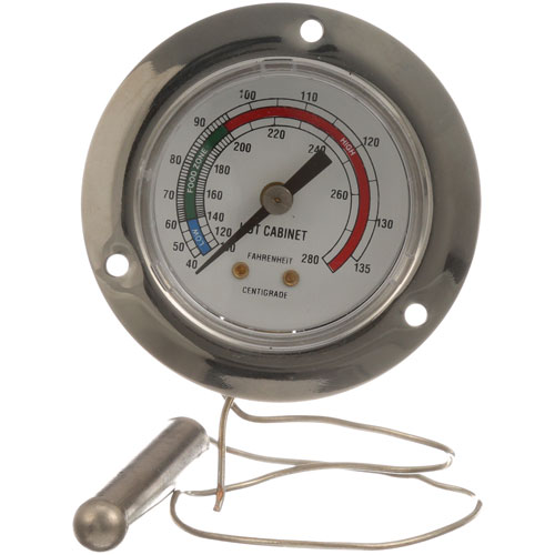 (image for) Cres Cor 5238-008-K THERMOMETER 2", 100-280F, 3" FLANGE - Click Image to Close